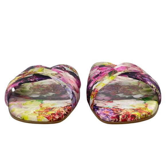 Christian Louboutin Nicol is Back Floral Satin Flat Slide Size 40 - Picture 8 of 16